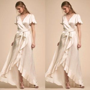 Anthropologie Cream Maxi Dress